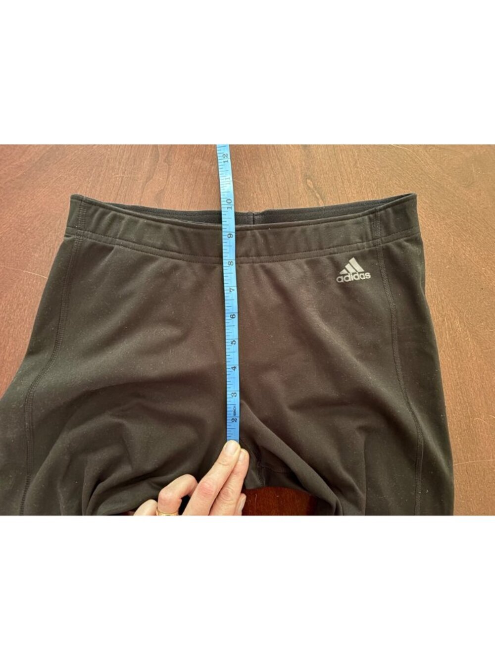Adidas Climalite Black Cropped Capri Athletic Leggings Size Medium - Picture 7 of 8